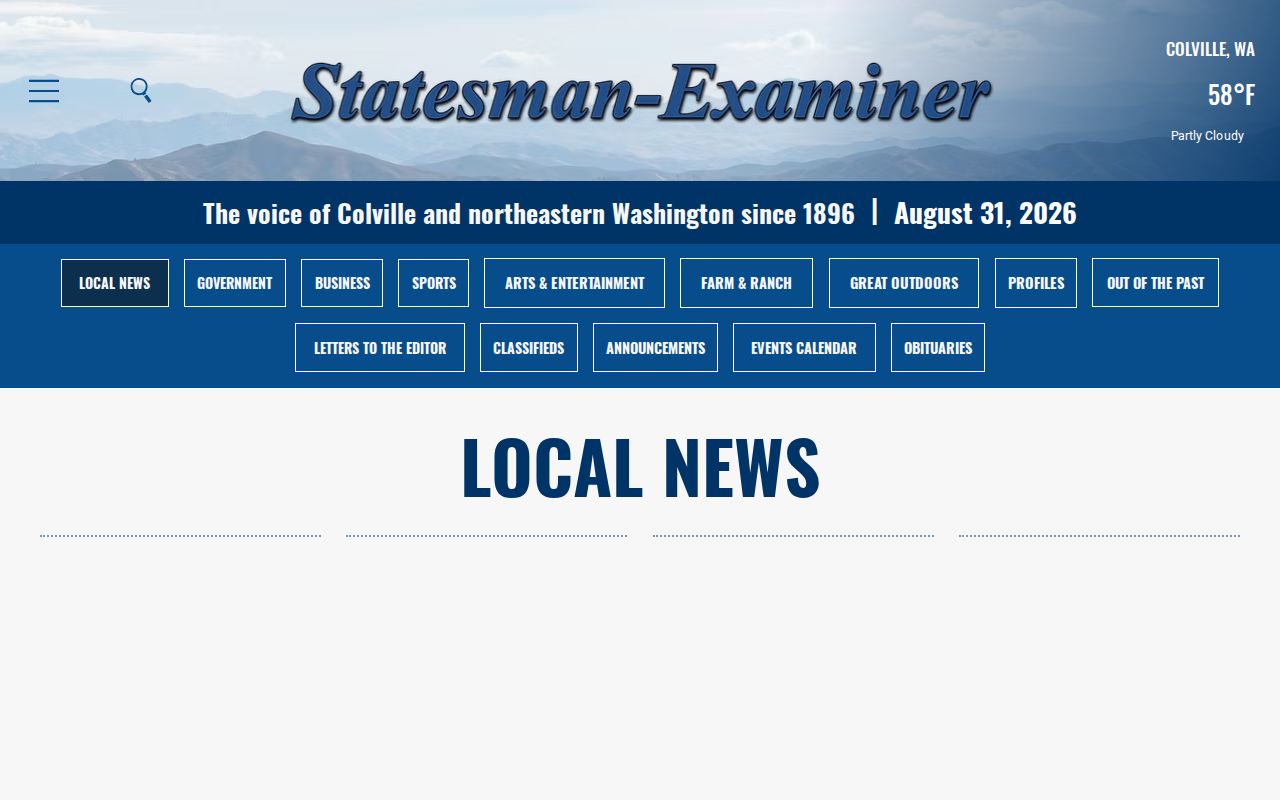 Stevens County crime and booking record news source at the Statesman-Examiner